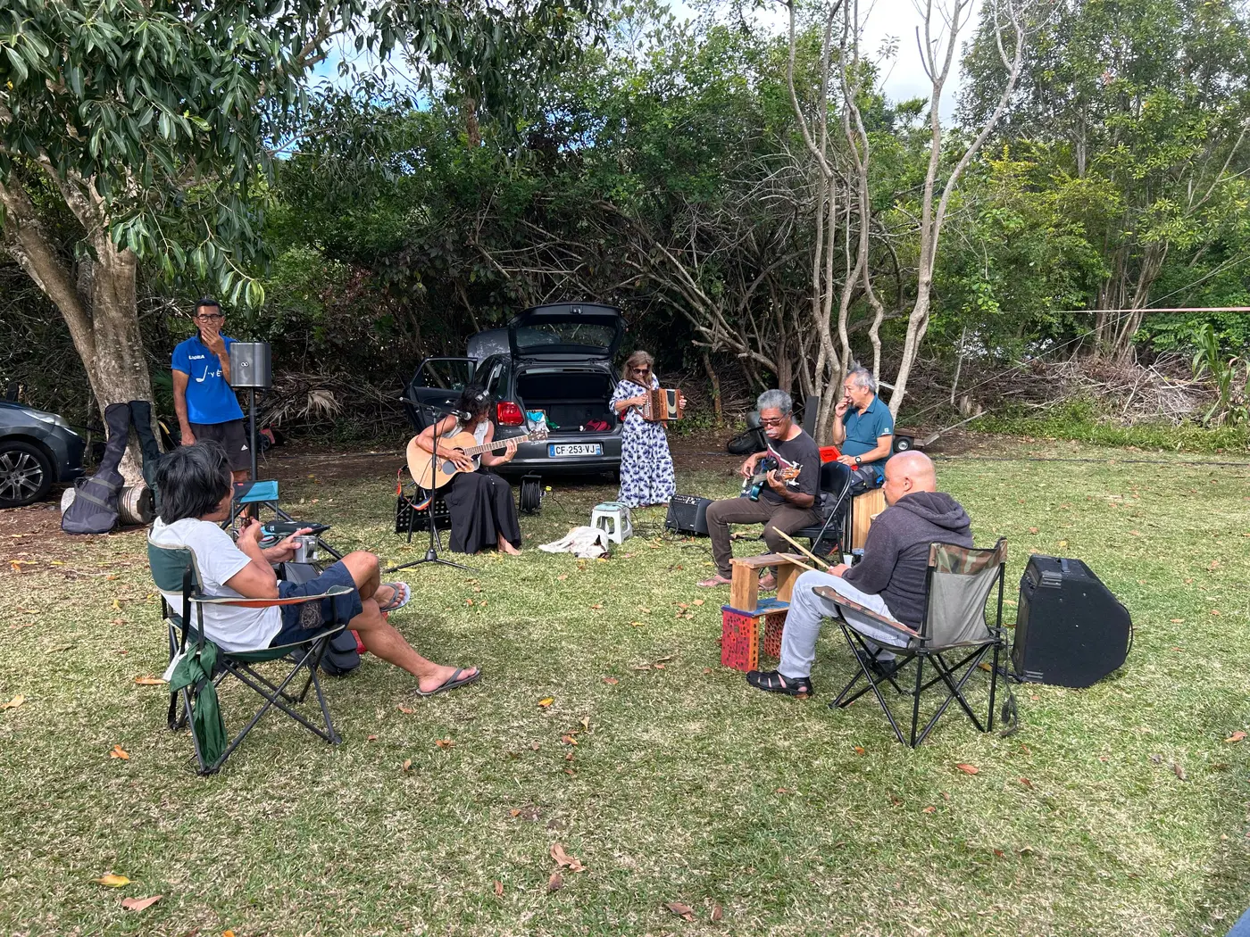 Pique-nique partagé avec musique à La Réunion